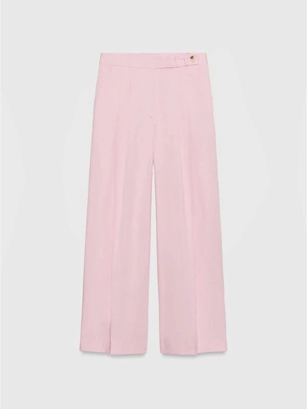 Zara Wide Leg Pleated Pants Pink Size XS NWT